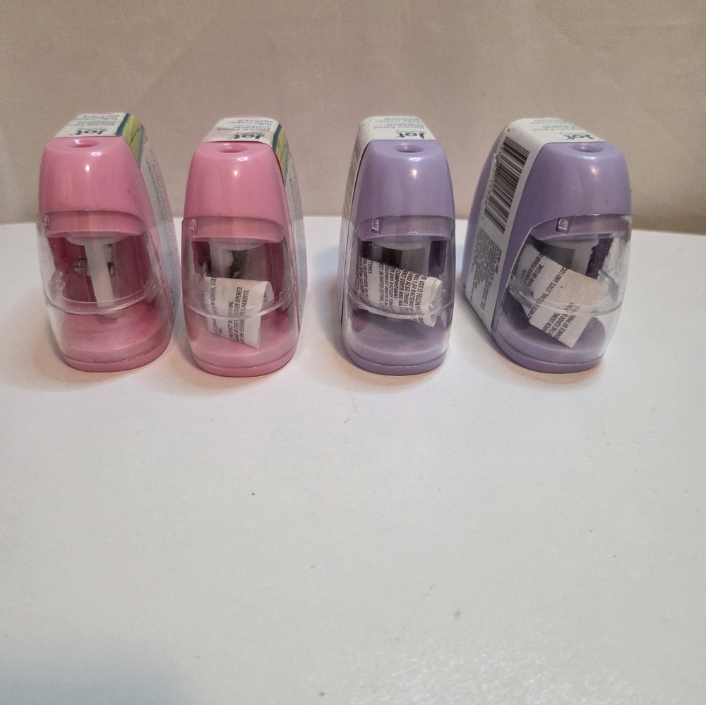 Pink and Purple Electric  Pencil Sharpeners Brand New